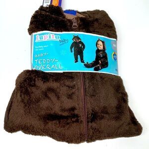 🔥BABY TEDDY OVERALL BOYS BABY SZ 6/12 Months full zip one piece New